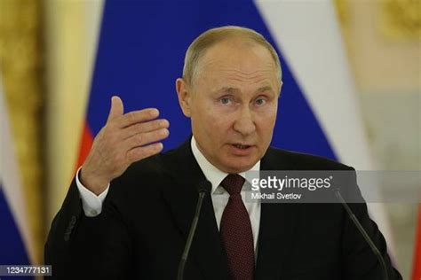 Russian President Vladimir Putin speeches during his joint press... News Photo - Getty Images