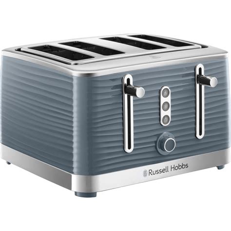 Russell Hobbs Inspire 4 Slice Toaster - Steel Blue | BIG W