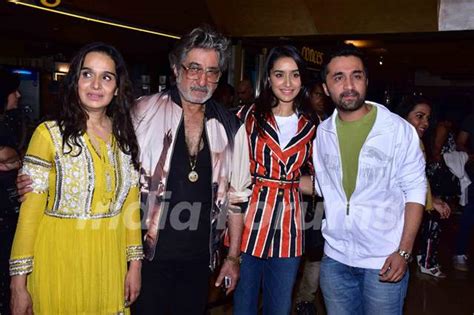 Shakti Kapoor with his Family at 'Bombairiya' screening Photo