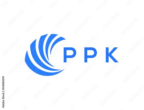 PPK Flat accounting logo design on white background. PPK creative initials Growth graph letter ...