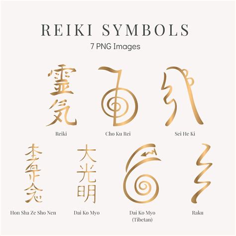 Gold Reiki Symbols Gold Reiki Clipart Gold Reiki PNG - Etsy