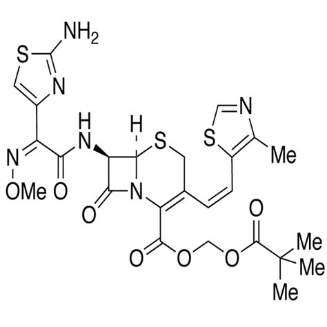 Cefditoren, C19H18N6O5S3 Formula, Cefditoren standards