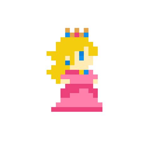 Editing princess peach (super mario maker) - Free online pixel art ...