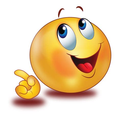 Happy Face Finger Pointing Emoji