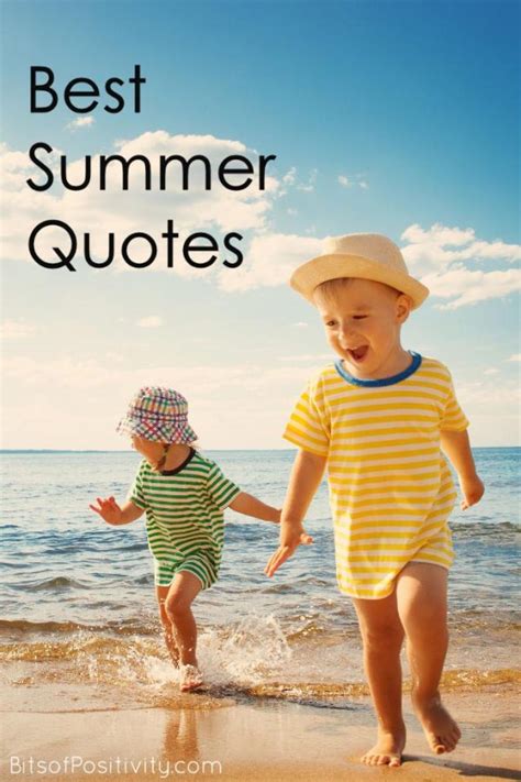 Best Summer Quotes {Favorite Seasonal Inspiration} - Bits of Positivity