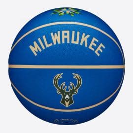 Wilson NBA Team Milwaukee Bucks City Edition 2022 Collector Basketball (Size 7)