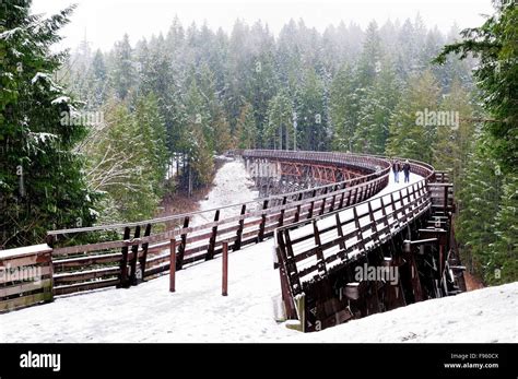 Kinsol trestle in winter hi-res stock photography and images - Alamy