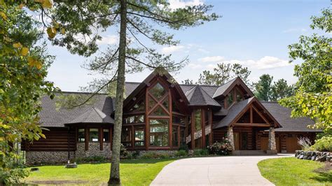 Dream Cabins: Modern log home on Turtle Lake listed for $1.99M (Photos ...