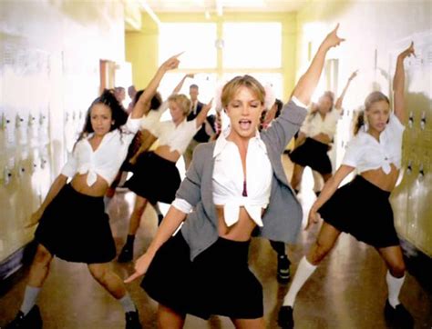 Britney Spears plays the plaid skirt “Baby One More Time” schoolgirl ...