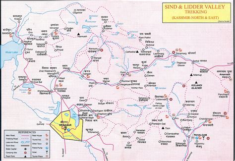 Kashmir Valley Map - Physical 3D Map of Anantnag (Kashmir South ...