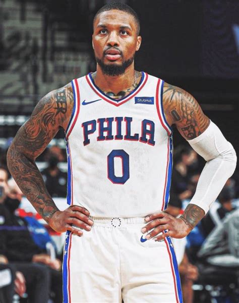 PHOTO Damian Lillard In A Philadelphia 76ers Uniform