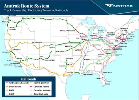 Via Rail System Map