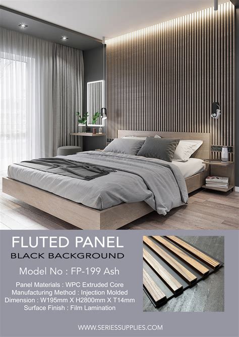 2021 FLUTED PANEL in 2021 | Feature wall bedroom, Wall panels bedroom, Bedroom panel