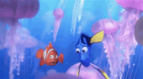 Findingnemo Scared GIF - Findingnemo Scared Jellyfish - Discover & Share GIFs