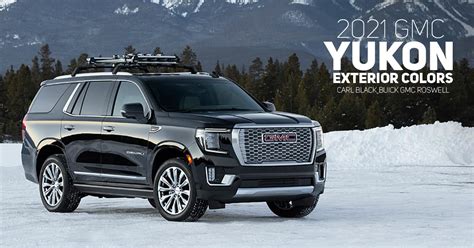 2021 GMC Yukon and Yukon XL Color Options | Carl Black Roswell