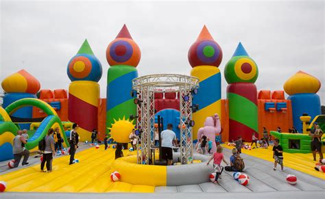 Photos: World's largest bouncy castle lands in Tacoma this weekend ...