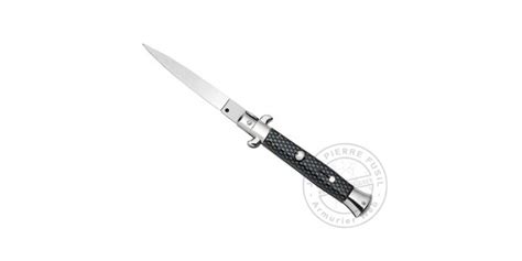 Flick knife - Carbon style - 10 cm blade