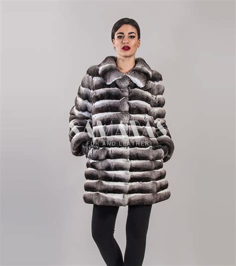 BLACK VELVET CHINCHILLA FUR JACKET - Samarasfurs.com