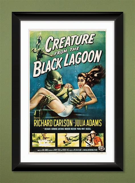 Vintage Movie Poster Creature From the Black Lagoon 1954 | Etsy