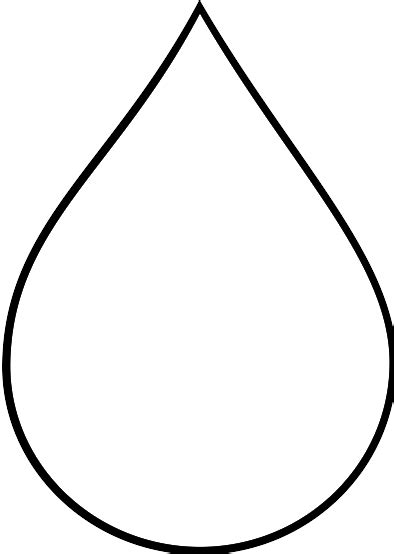 Template Of A Water Droplet - ClipArt Best