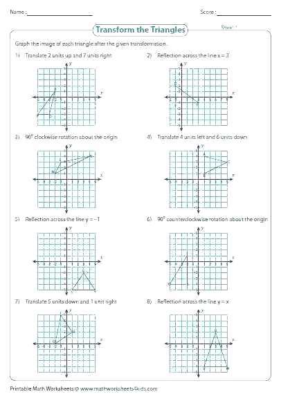 Printable Geometry Worksheets High School