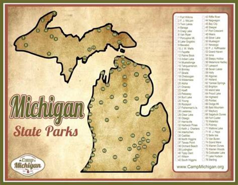 National Parks Michigan Map - Shari Demetria