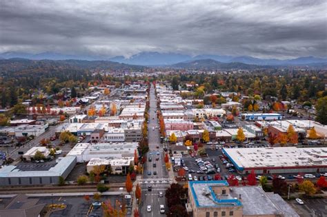 Historic Downtown District of Grants Pass, Oregon. Stock Photo - Image ...