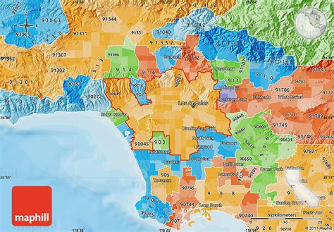 Political Shades Map of ZIP Codes Starting with 900