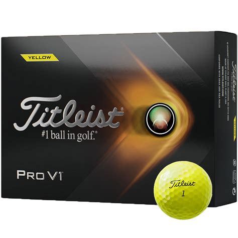 Titleist Pro V1 Personalized Yellow Golf Balls | TGW.com