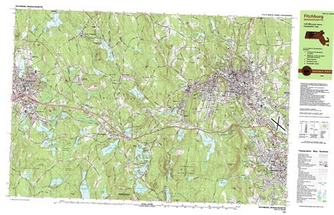 Fitchburg topographic map 1:25,000 scale, Massachusetts