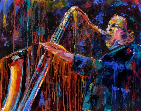 Debra Hurd Original Paintings AND Jazz Art: John Coltrane Saxophone ...