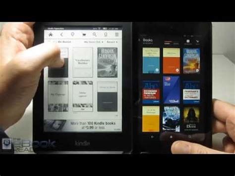 Kindle Paperwhite vs Fire HD 6 Comparison Review - YouTube