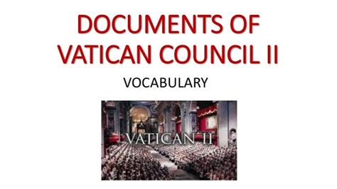 Documents of vatican council ii