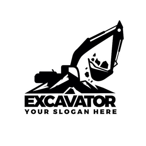 Premium Vector | Excavating logo