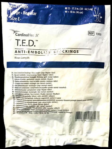 Cardinal Health TED Anti-embolism Stockings DVT Socks KNEE LENGTH L Regular E 7203 | ukgoodhealth2u