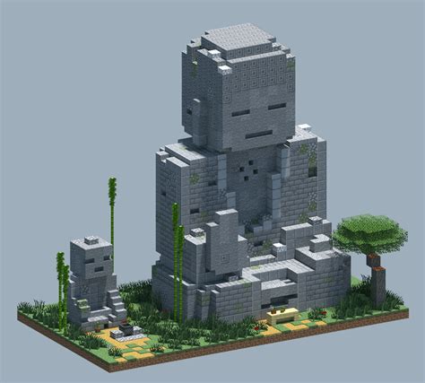 Minecraft Wolf Statue Tutorial