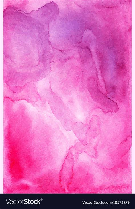 Watercolor bright pink artistic background Vector Image