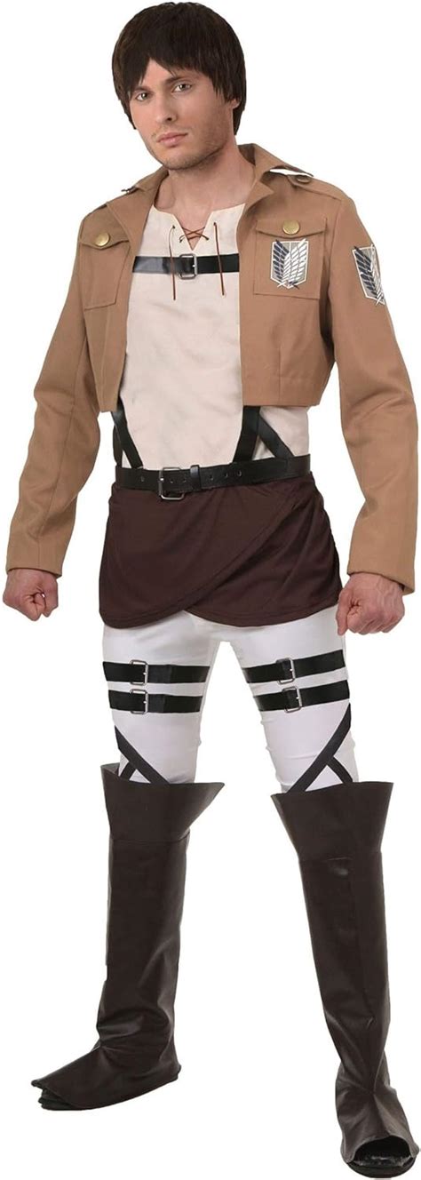 Adult Attack on Titan Eren Yeager Costume Scout Regiment Anime Cosplay ...