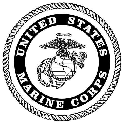 Image result for black and white marine corp logo | Marine corps ...