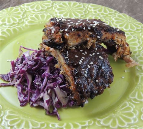 Leave a Happy Plate: Asian Baby Back Ribs with Pineapple Ginger BBQ Sauce