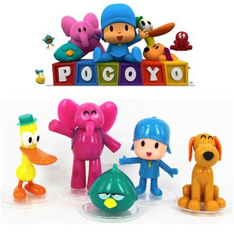 5Pcs Pocoyo ELLY PATO Loula Sleepy Bird PVC Figures Action Toy Doll ...