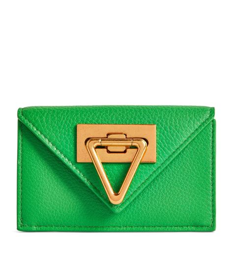 Bottega Veneta Grained Leather Flap Card Holder | Harrods US