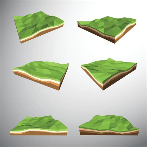 Vector Low polygon 3D slope land 2433339 Vector Art at Vecteezy