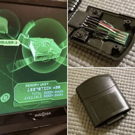 This 4,000MB Original Xbox Memory Unit I Made. Stock size: 8MB : r/gaming