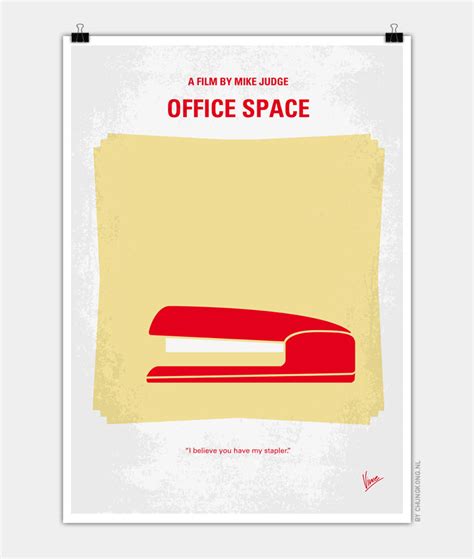 No255 My OFFICE SPACE minimal movie poster – CHUNGKONG