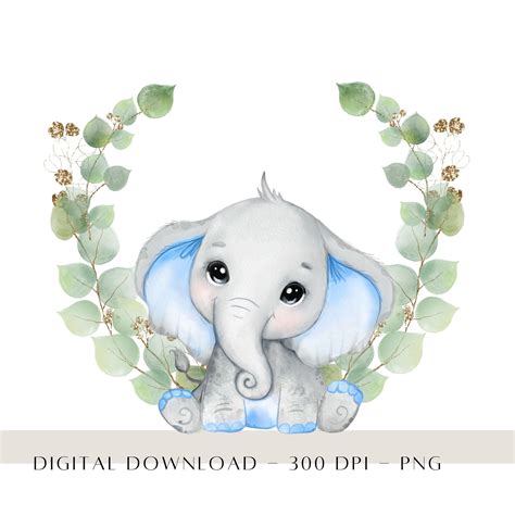 Cute Baby Boy Elephant Clipart | ubicaciondepersonas.cdmx.gob.mx