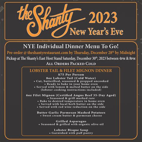 The Shanty New Year's Eve - Wadsworth Inn