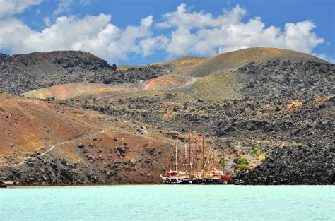 Santorini Volcano in Greece Stock Photo - Image of crater, landscape: 83383064