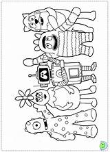 Foofa Coloring Page Pages Yo Gabba Color sketch template