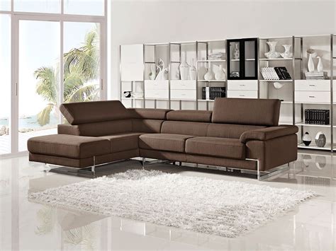 Modern fabric sectional sofas. Sleeper L shape corner couches.